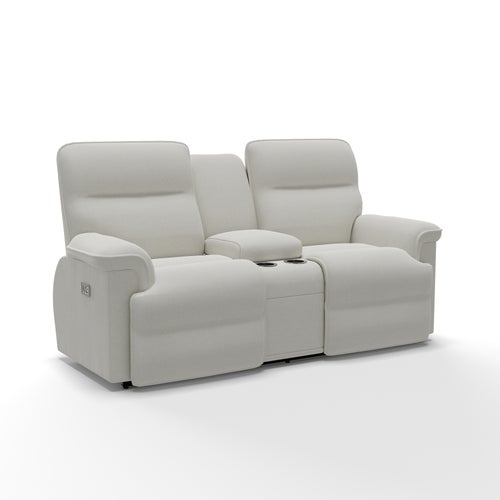 Jay Power Reclining Loveseat w/ Headrest & Console - Quick View Image