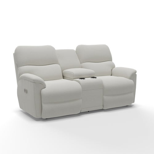 Trouper Power Reclining Loveseat w/ Headrest & Console - Quick View Image