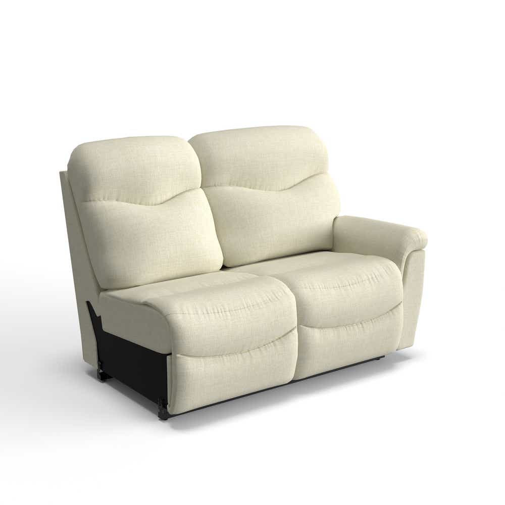 James Power Left-Arm Sitting Reclining Loveseat w/ Headrest