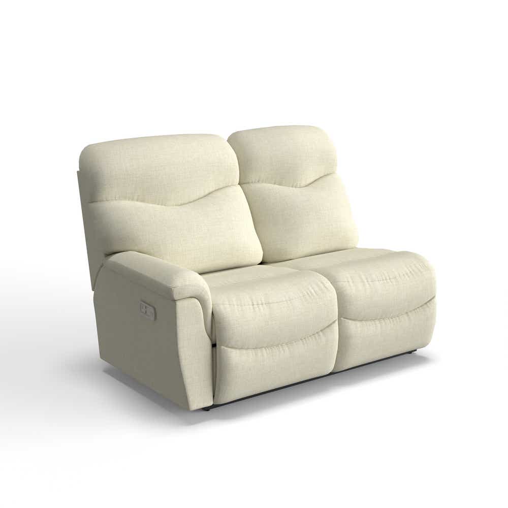 James Power Right-Arm Sitting Reclining Loveseat w/ Headrest