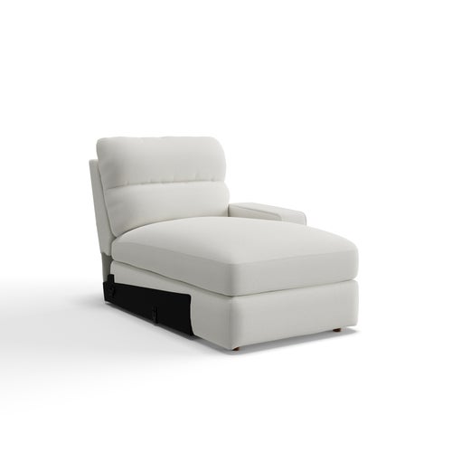 Maddox Power Left-Arm Sitting Reclining Chaise w/ Headrest