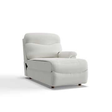 James Power Left-Arm Sitting Reclining Chaise w/ Headrest and Lumbar