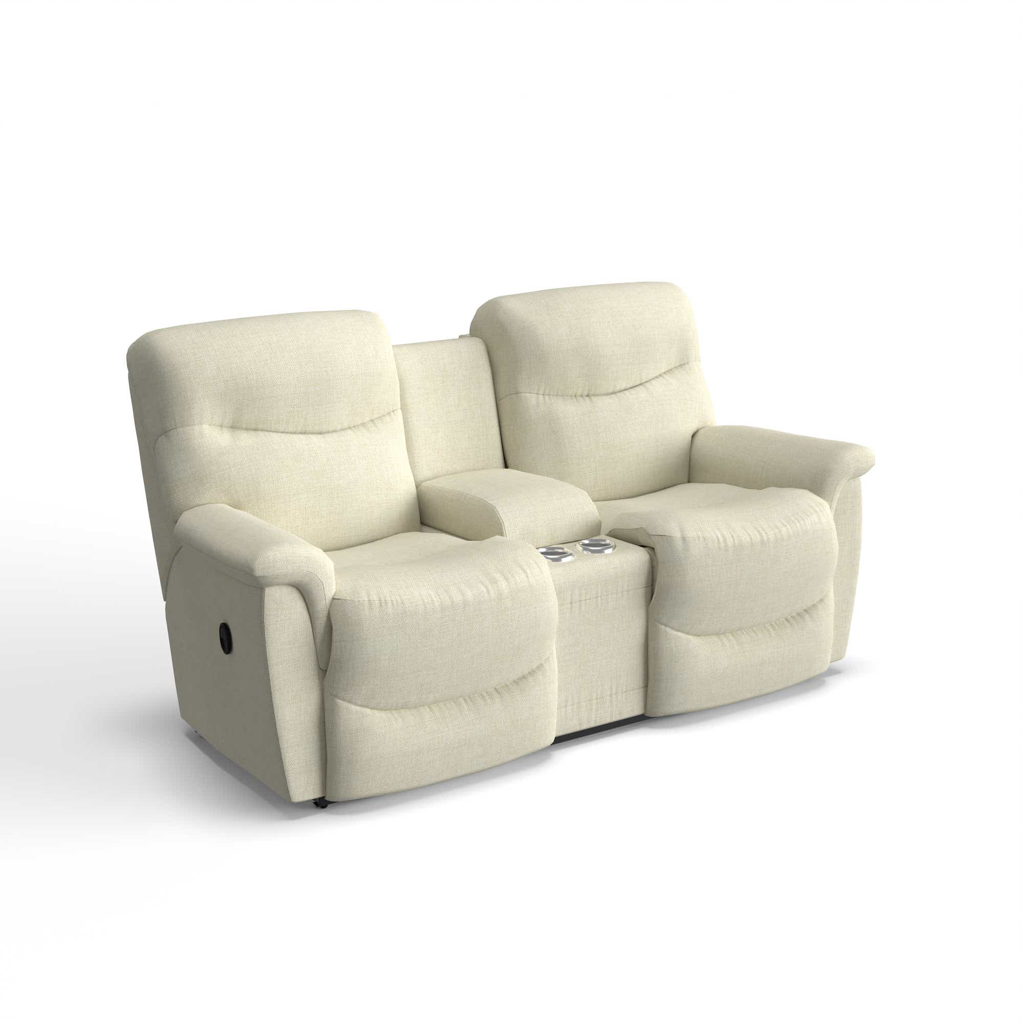 James Reclining Loveseat w/ Console LaZBoy