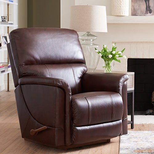 Leather Lazy Boy Recliner Rocker, Lazy Boy Furniture Counter Stools With Backs