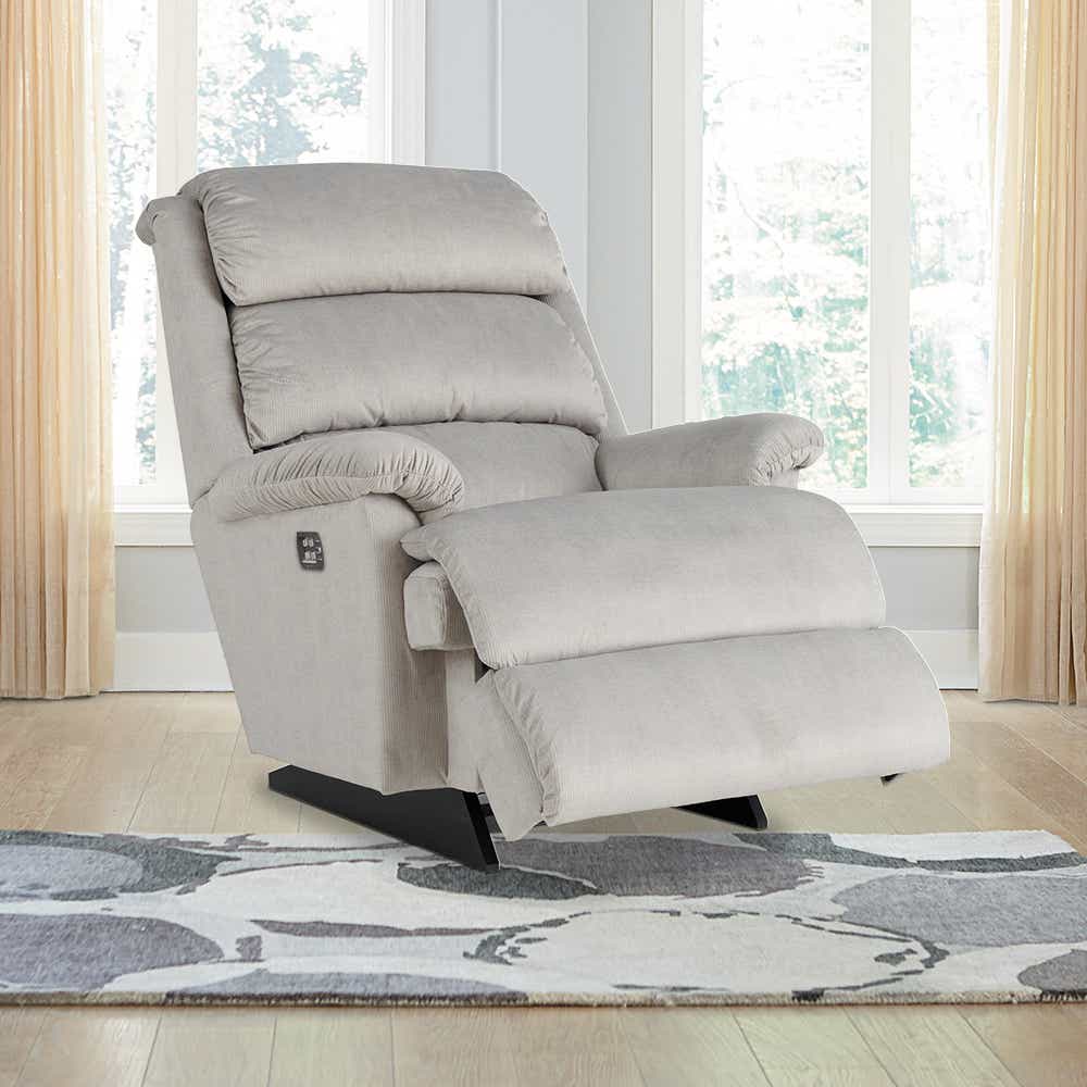 Astor Power Rocking Recliner w/ Headrest & Lumbar | La-Z-Boy