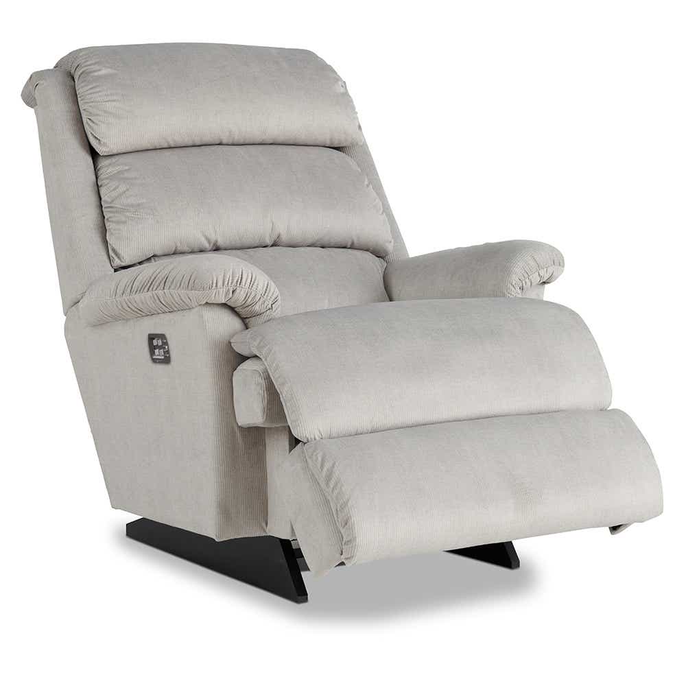 Astor Power Rocking Recliner W Headrest And Lumbar La Z Boy 3852