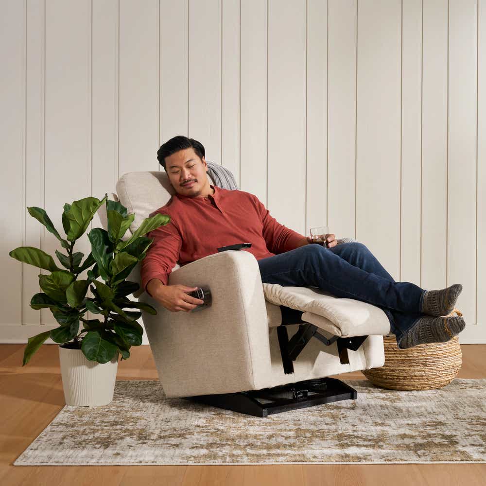 Finley Power Rocking Recliner w/ Headrest & Lumbar