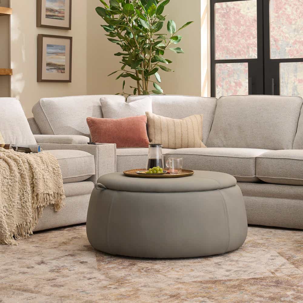 Oliver Storage Ottoman | La-Z-Boy