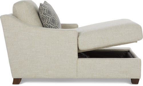 Cleo 2 Arm Chaise w Storage La Z Boy