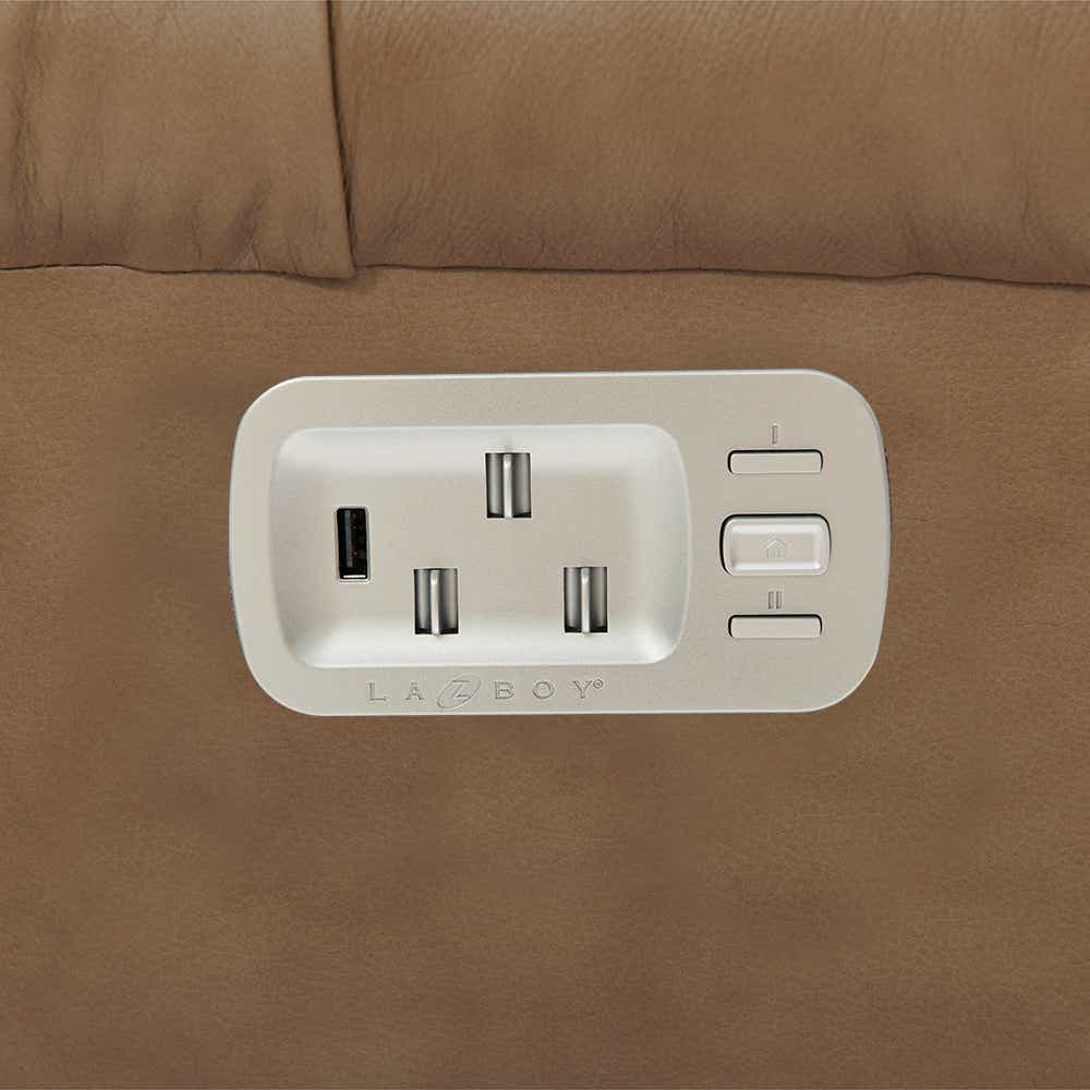 Pinnacle Power Wall Reclining Loveseat w/ Headrest & Console LaZBoy