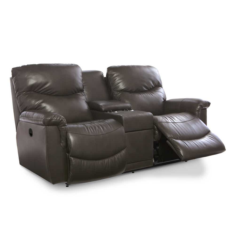 James Reclining Loveseat w/ Console LaZBoy