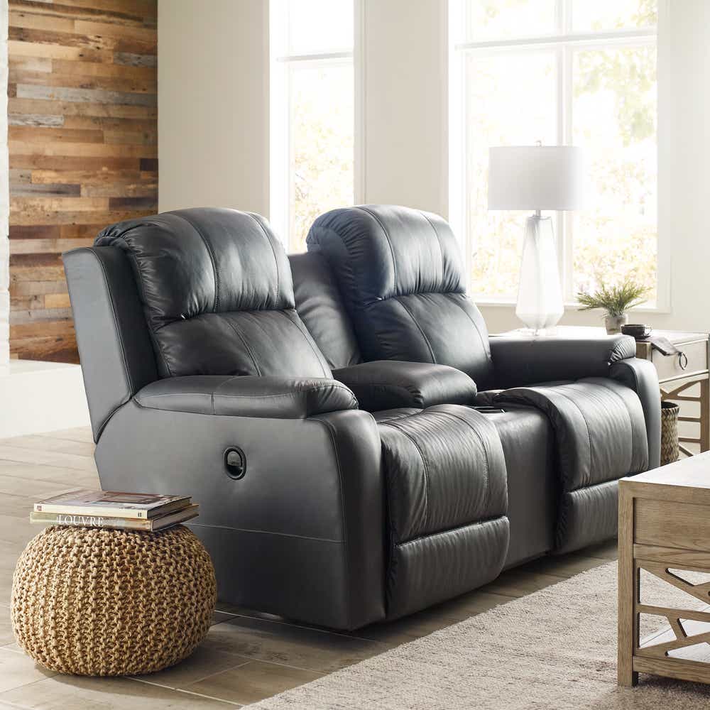Dorian Reclining Loveseat w/ Console | La-Z-Boy