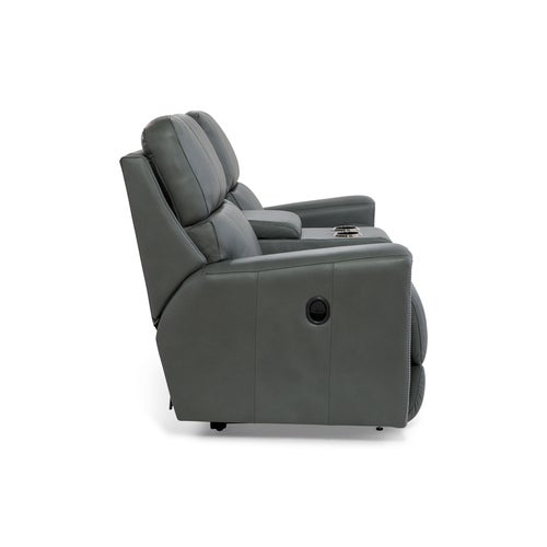 Apollo Reclining Loveseat w/ Console | La-Z-Boy