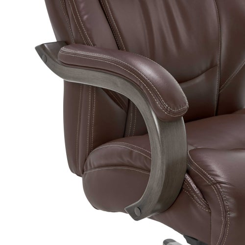 Delano Big Tall Executive Office Chair Chestnut Brown with