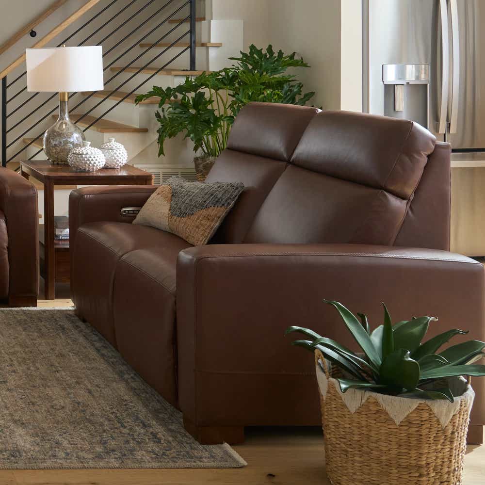 Acadia Power Reclining Loveseat w/ Headrest | La-Z-Boy