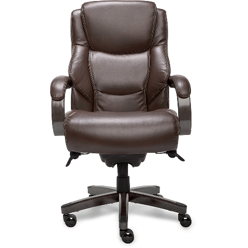 Delano Big Tall Executive Office, Distressed Brown Leather Office Chair