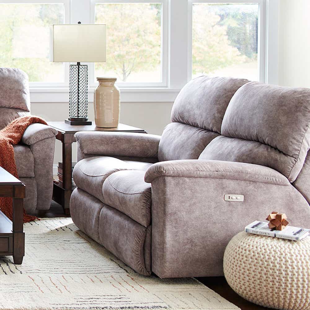 Brooks Power Reclining Loveseat w/ Headrest | La-Z-Boy