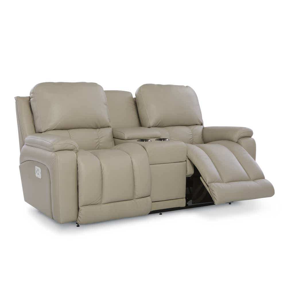 Greyson Power Reclining Loveseat w/ Headrest & Console LaZBoy