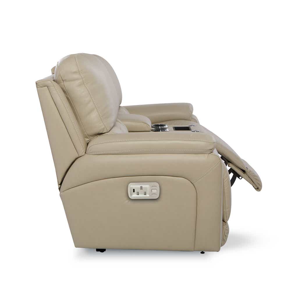 Greyson Power Reclining Loveseat w/ Headrest & Console LaZBoy