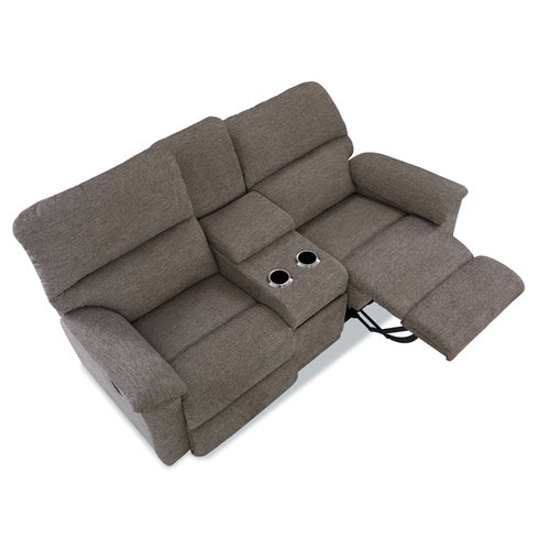 Brooks Power Reclining Loveseat w/ Headrest & Console | La-Z-Boy