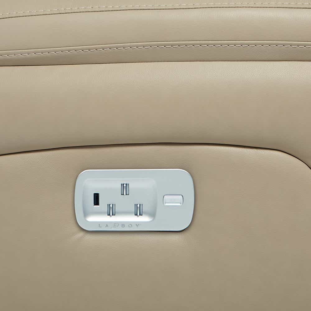 Greyson Power Reclining Loveseat w/ Headrest, Lumbar & Console LaZBoy