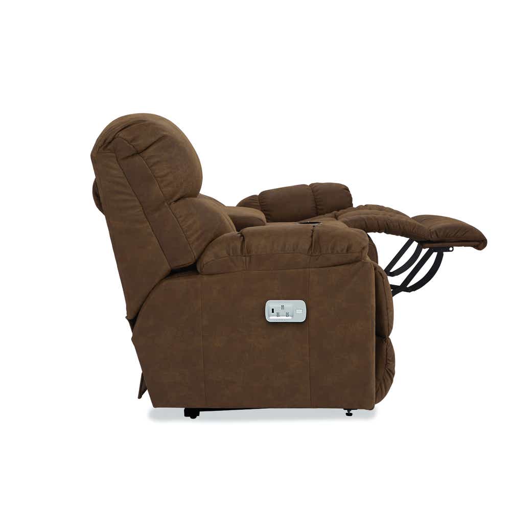 Morrison Power Reclining Loveseat w/ Headrest, Lumbar & Console LaZBoy