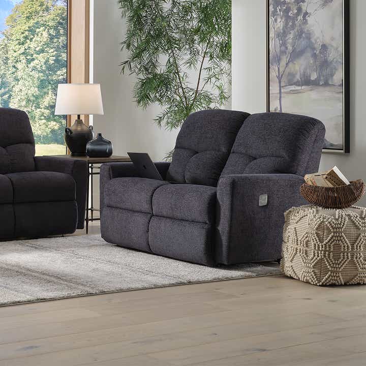 Hawthorn Power Reclining Loveseat w/ Headrest | La-Z-Boy