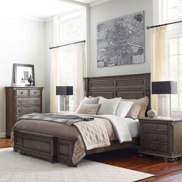 Grand lit à panneaux GreysonLogan – Complet