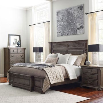 Très grand lit à panneaux GreysonLogan – Complet