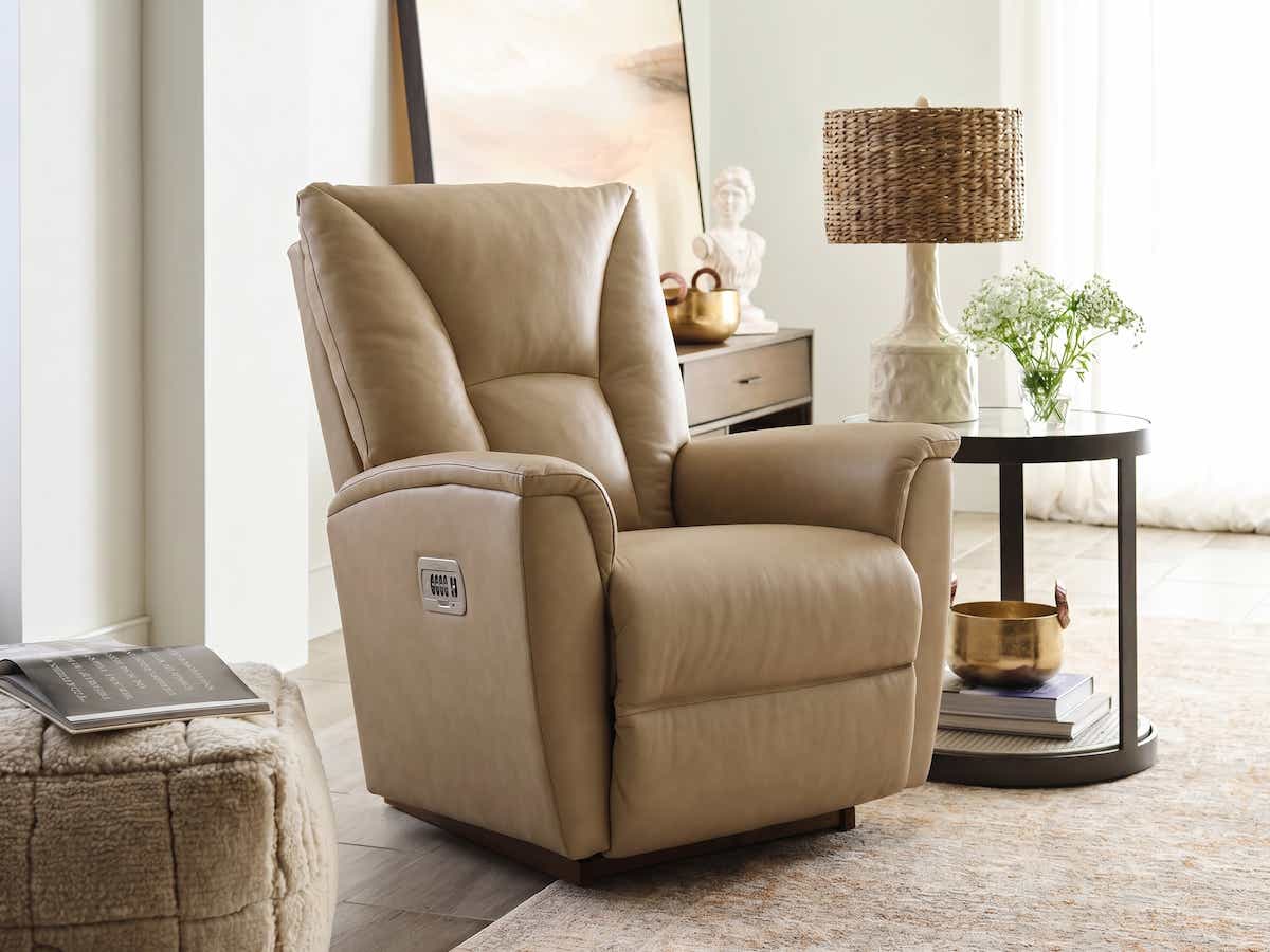 Parsens Power Rocking Recliner w/ Headrest & Lumbar