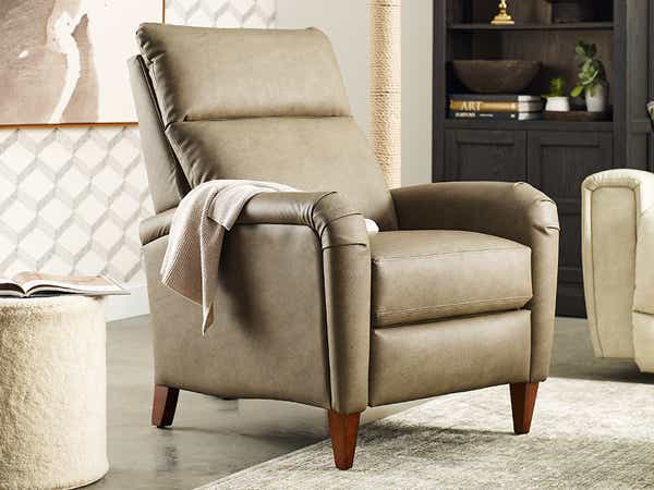 High leg 2025 leather recliner chair