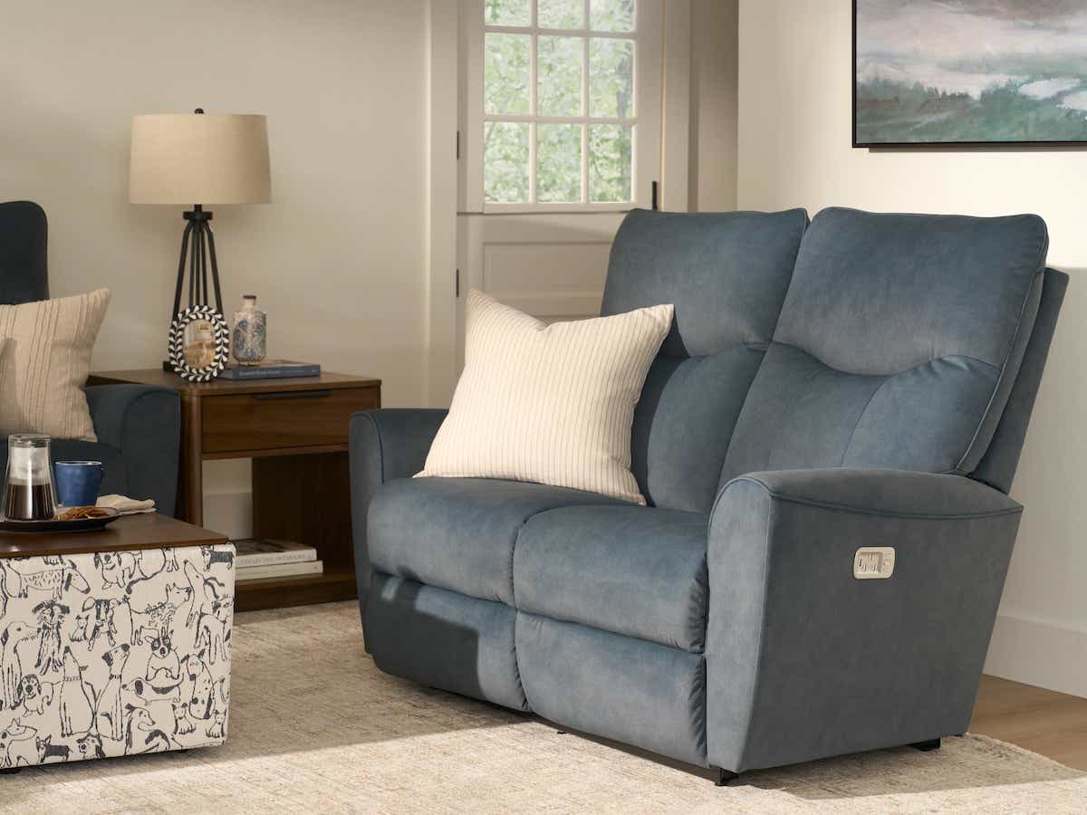 Belmont Power Wall Reclining Loveseat w/ Headrest