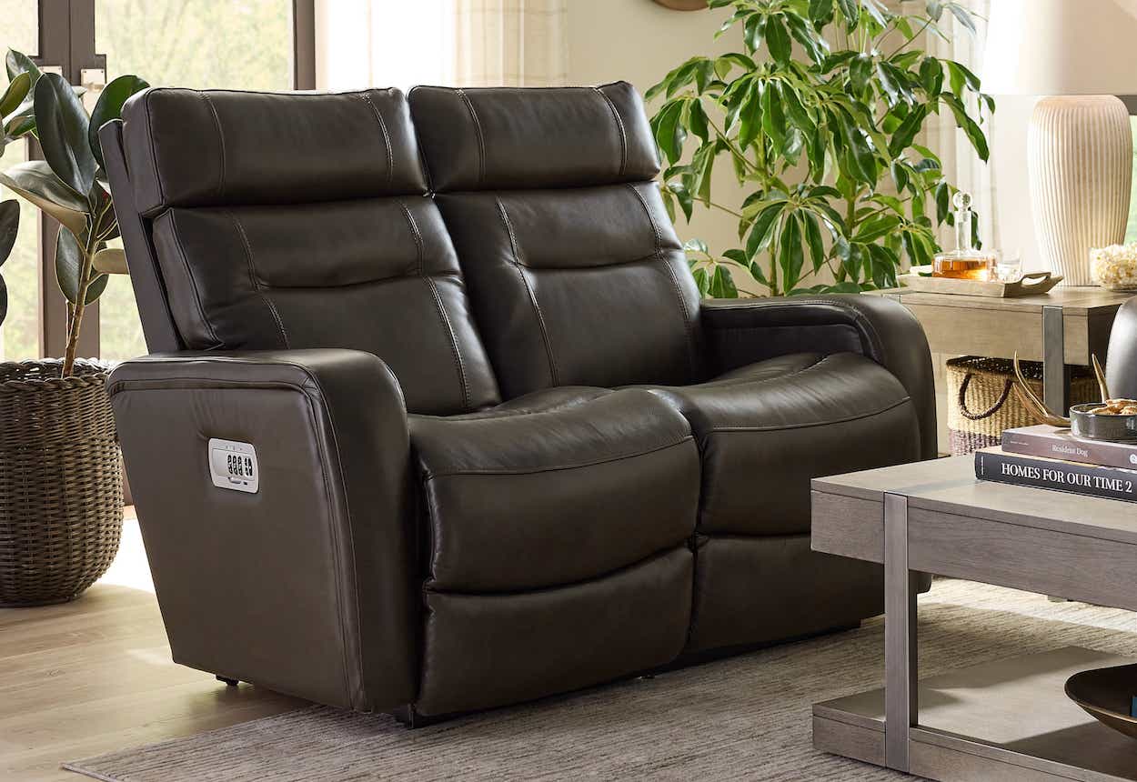 Baron Power Wall Reclining Loveseat w/ Headrest