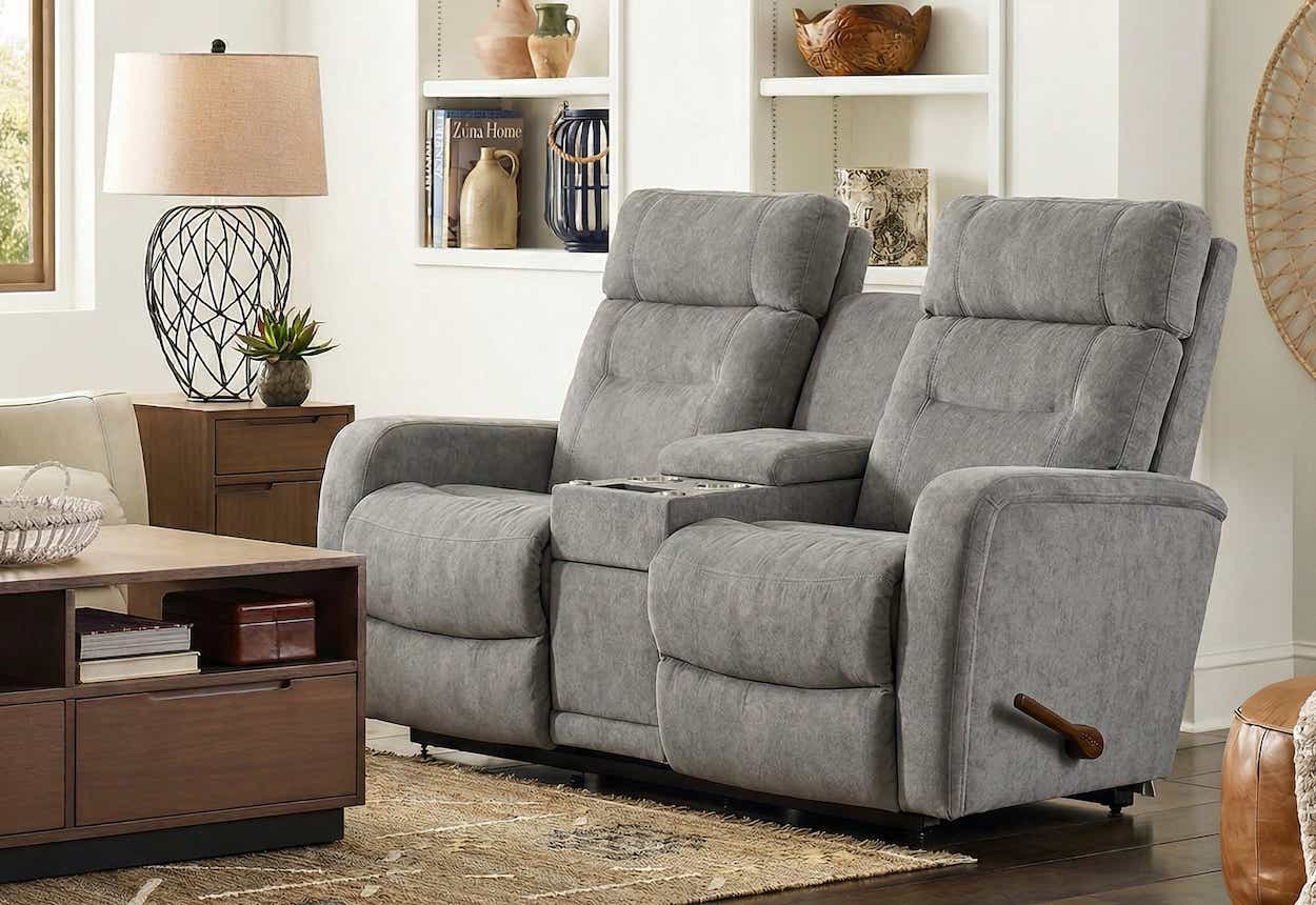 Baron Wall Reclining Loveseat w/ Console