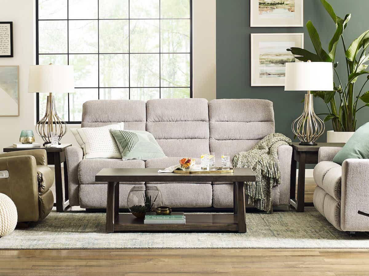 Liam Power Wall Reclining Sofa w/ Headrest & Lumbar