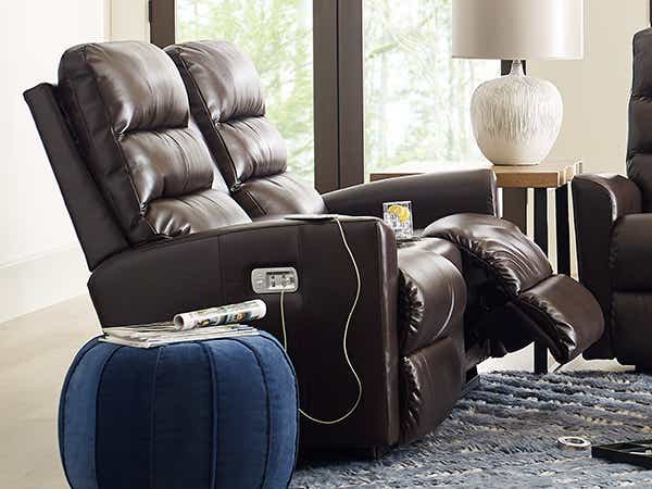 Liam Power Wall Reclining Loveseat w/ Console Headrest & Lumbar