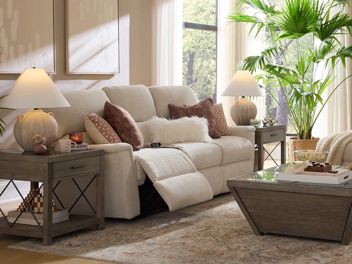 Ava Power Reclining Sofa w/ Headrest & Lumbar