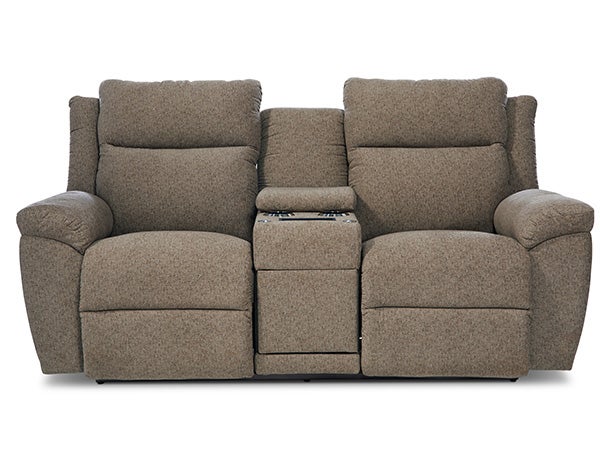 Joel Power Reclining Loveseat w/ Headrest, Lumbar & Console