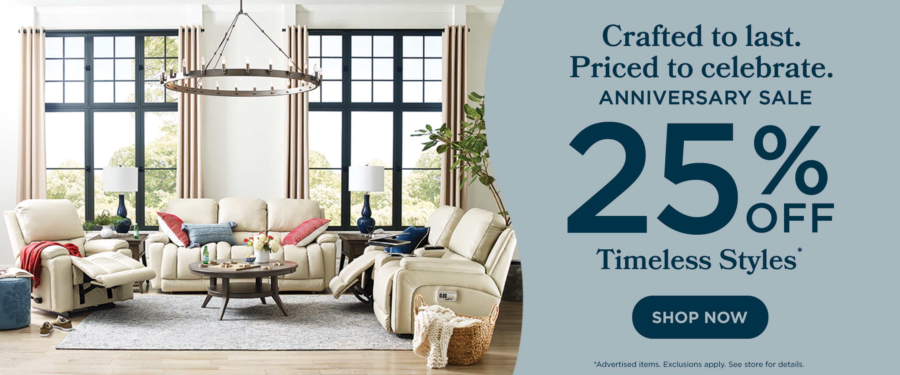 Anniversary Sale! 25% off everything. Shop now!