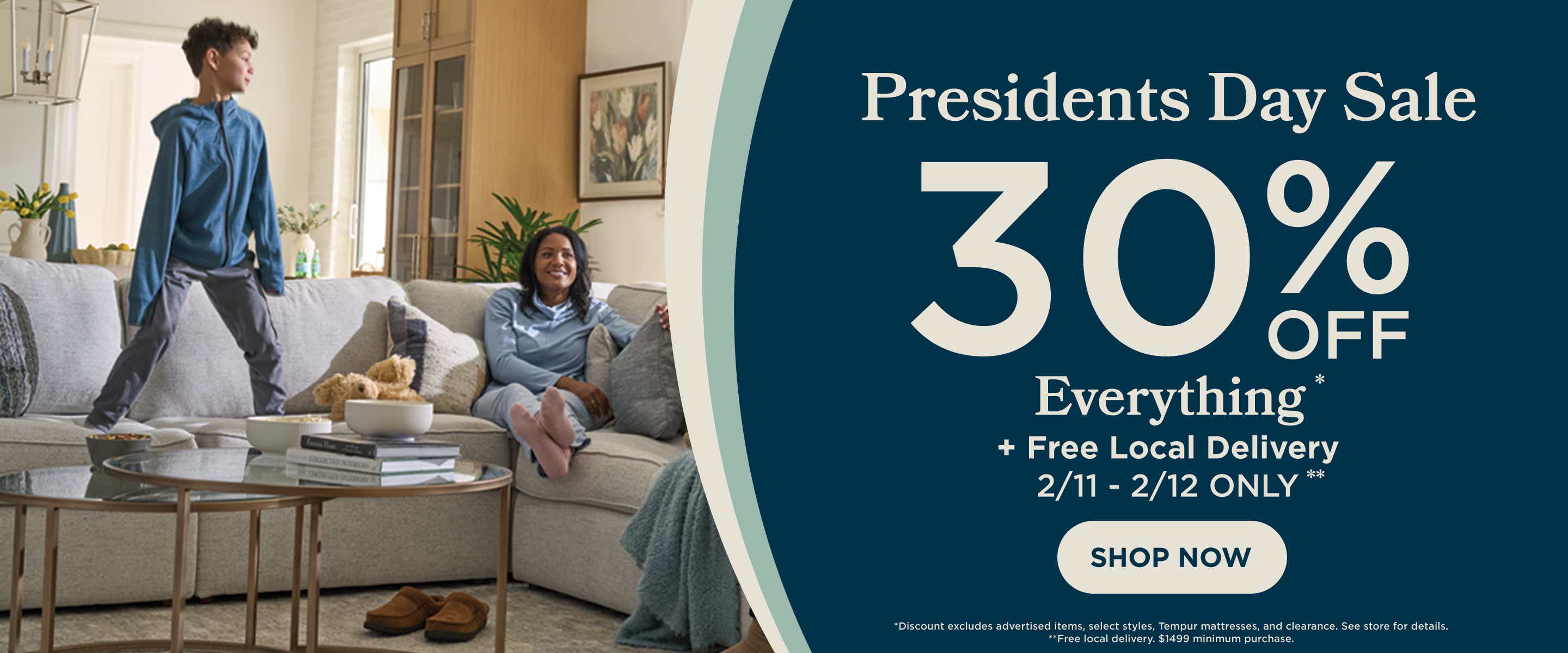 Presidents Day Sale! 30% off everything. Shop now!