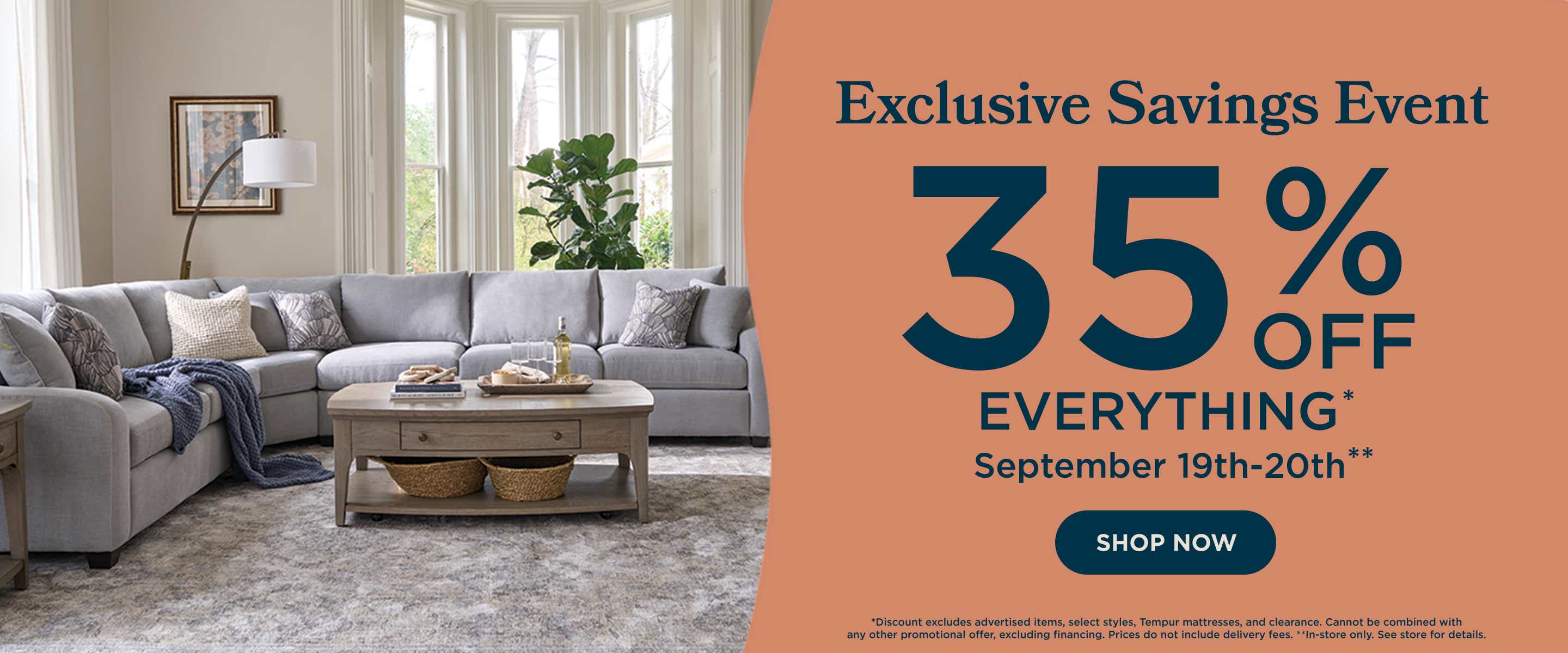 Customer Appreciation Event - 25% off Fall favorites. Shop now!