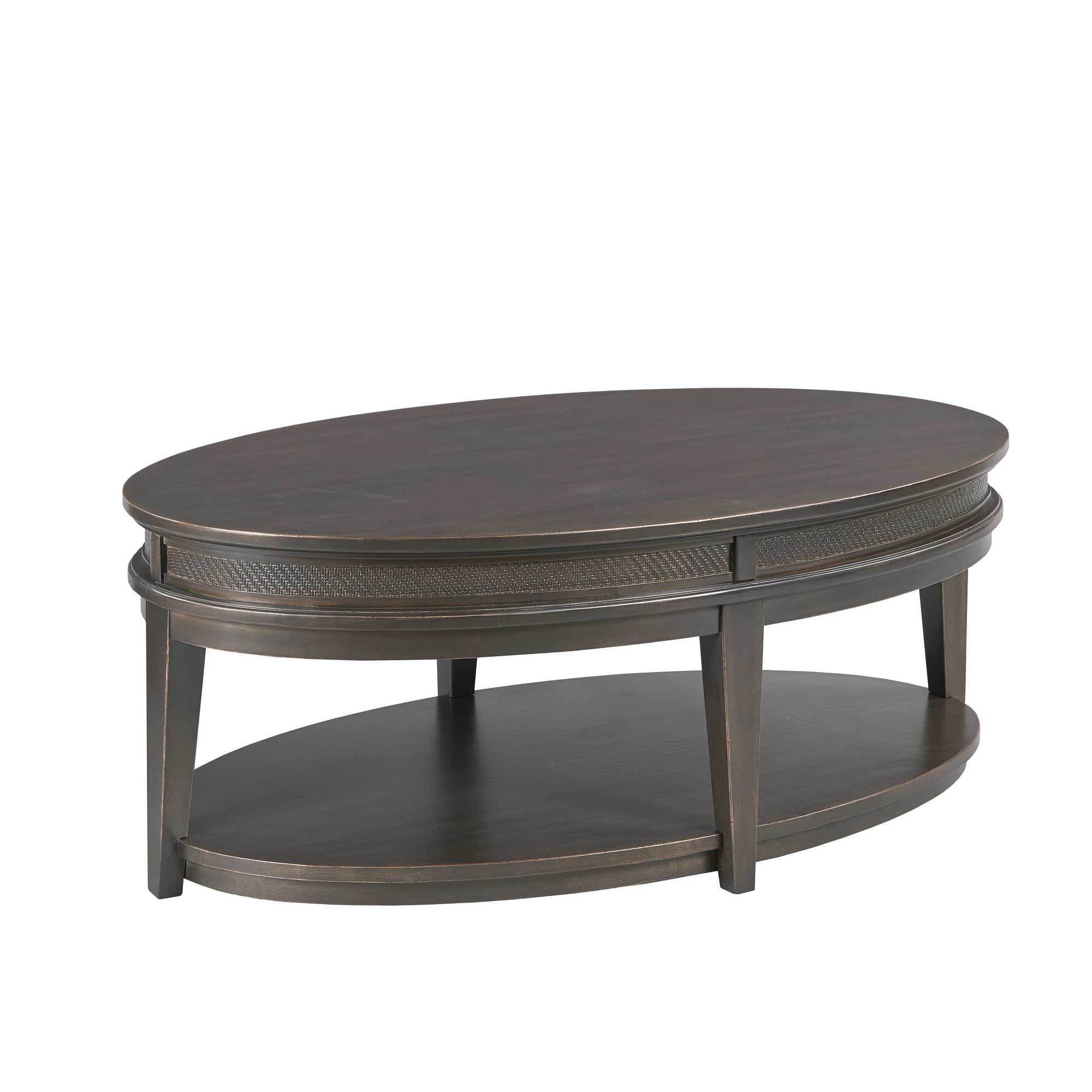 Serra Oval Coffee Table Soft Black