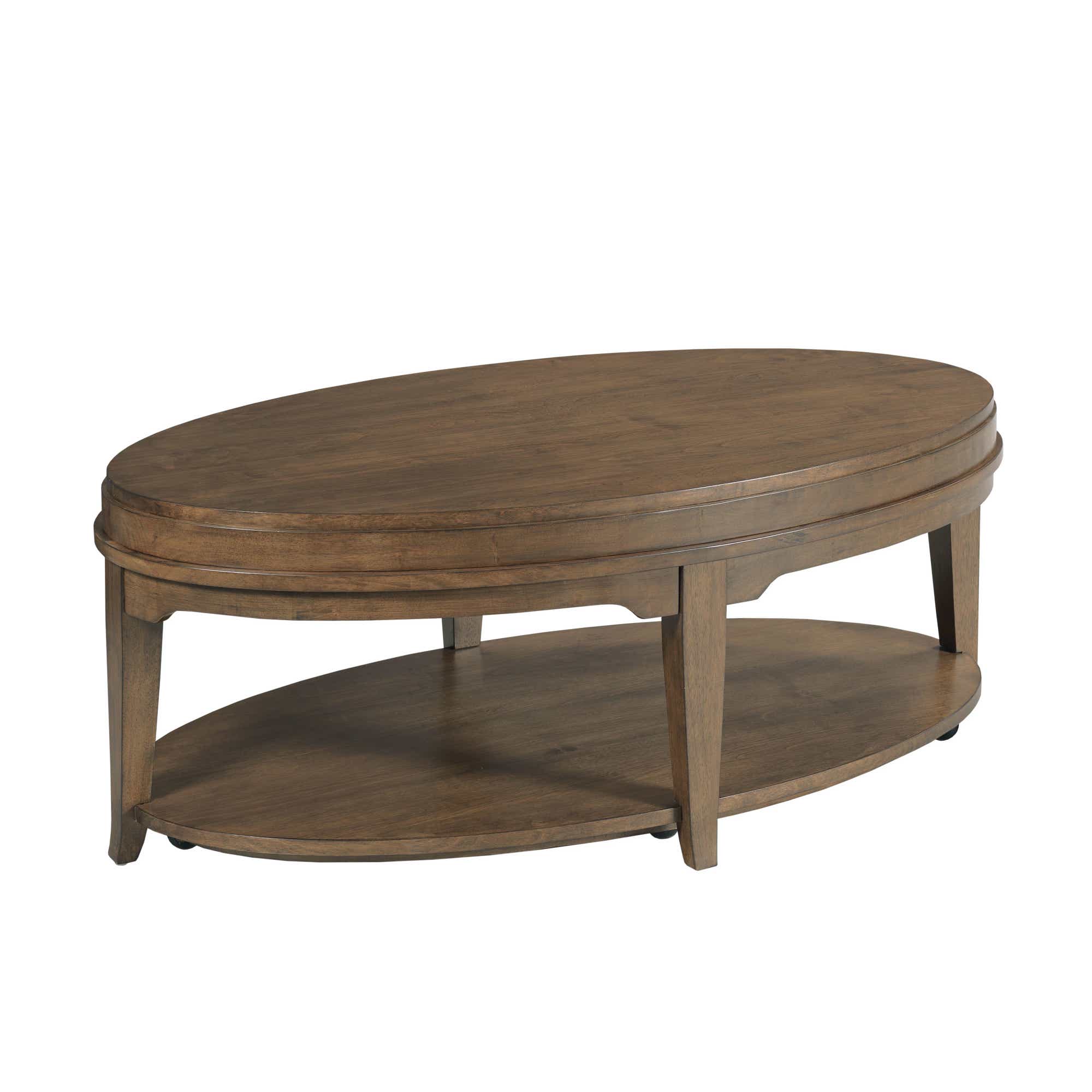 Nicolette Oval Coffee Table Auburn | La-Z-Boy