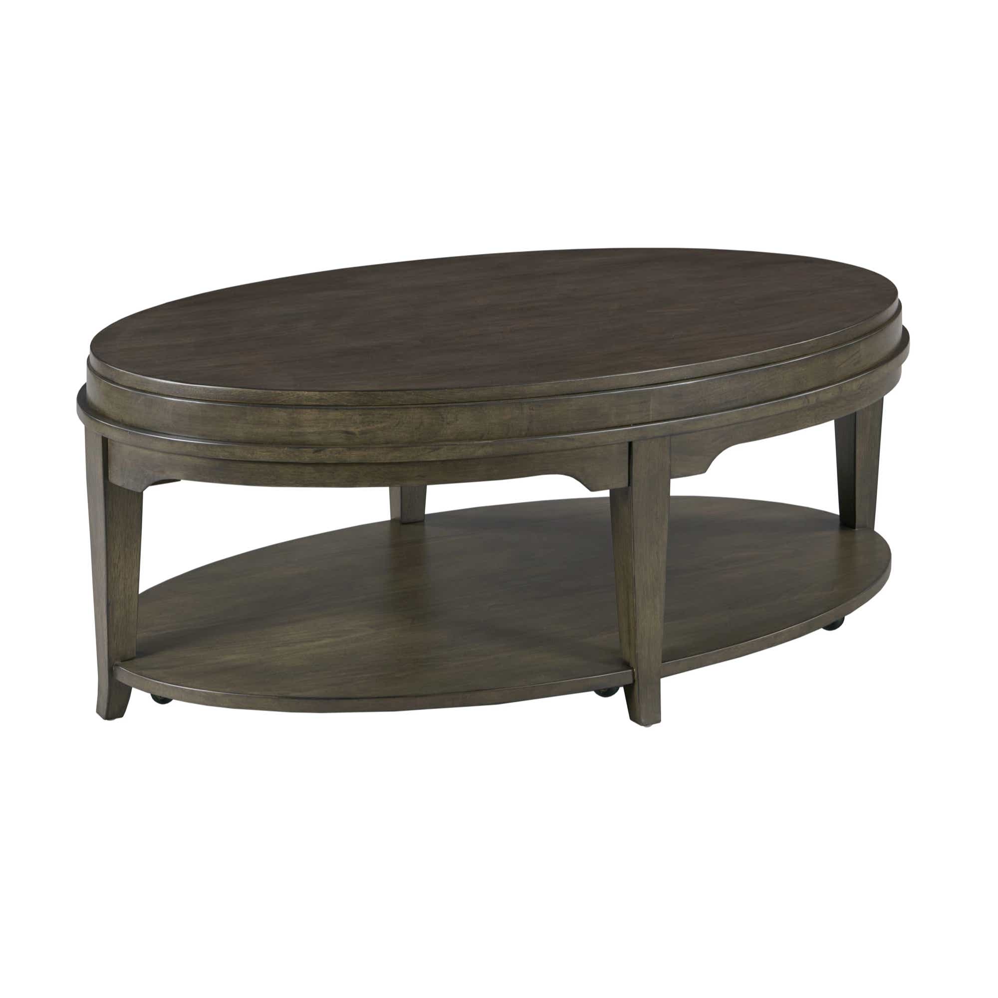 Nicolette Oval Coffee Table Charcoal