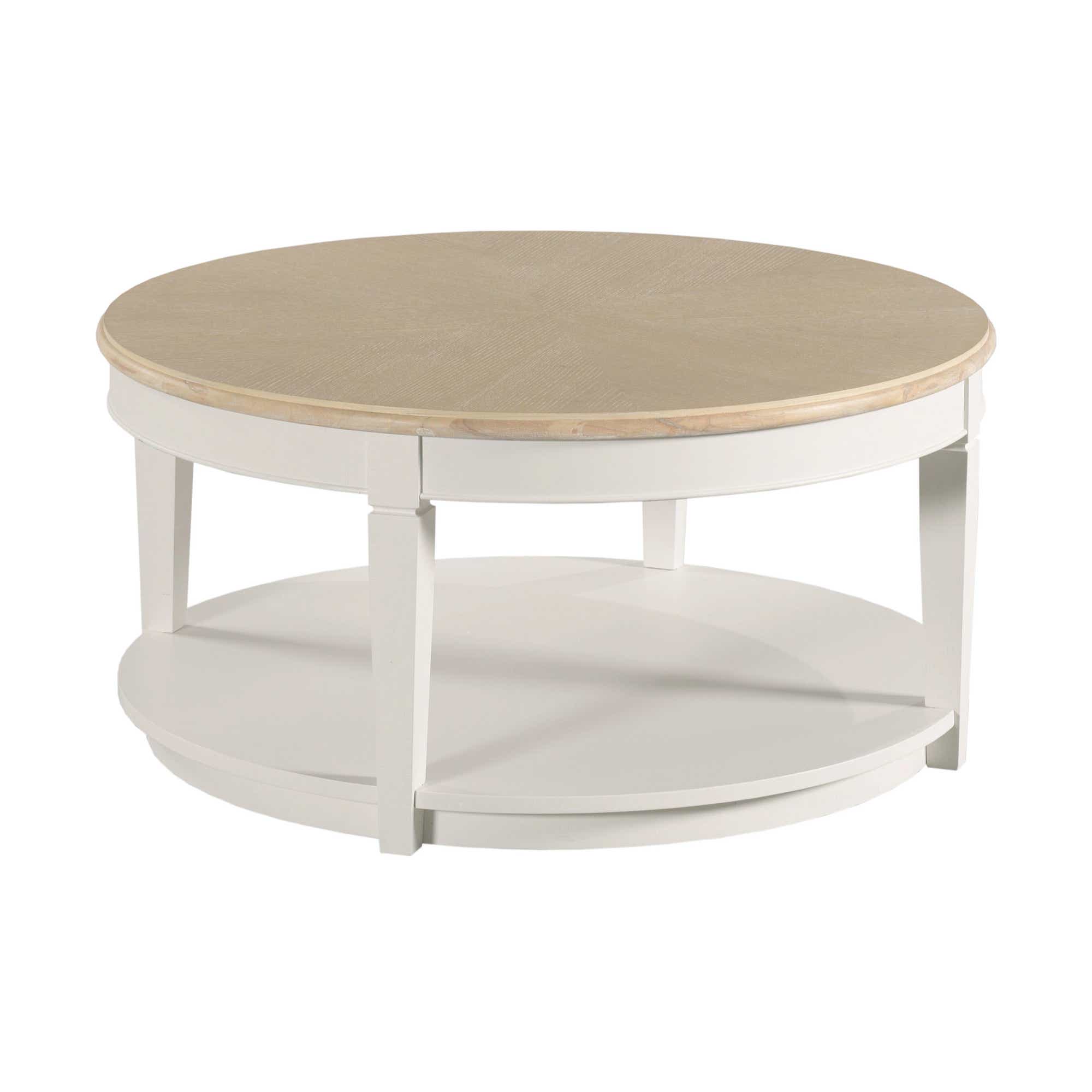 Liza Round Coffee Table Pure White