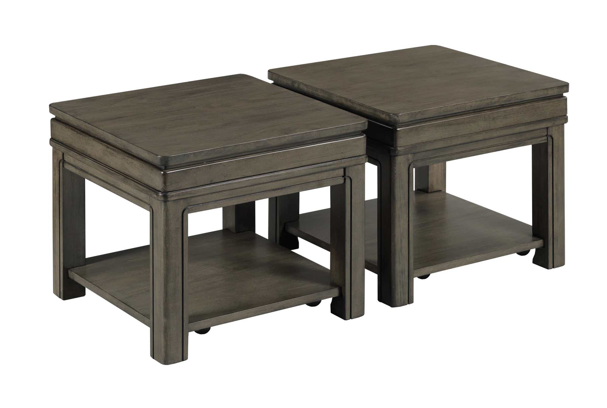 Nicolette Bunching Coffee Table Set of 2 Charcoal