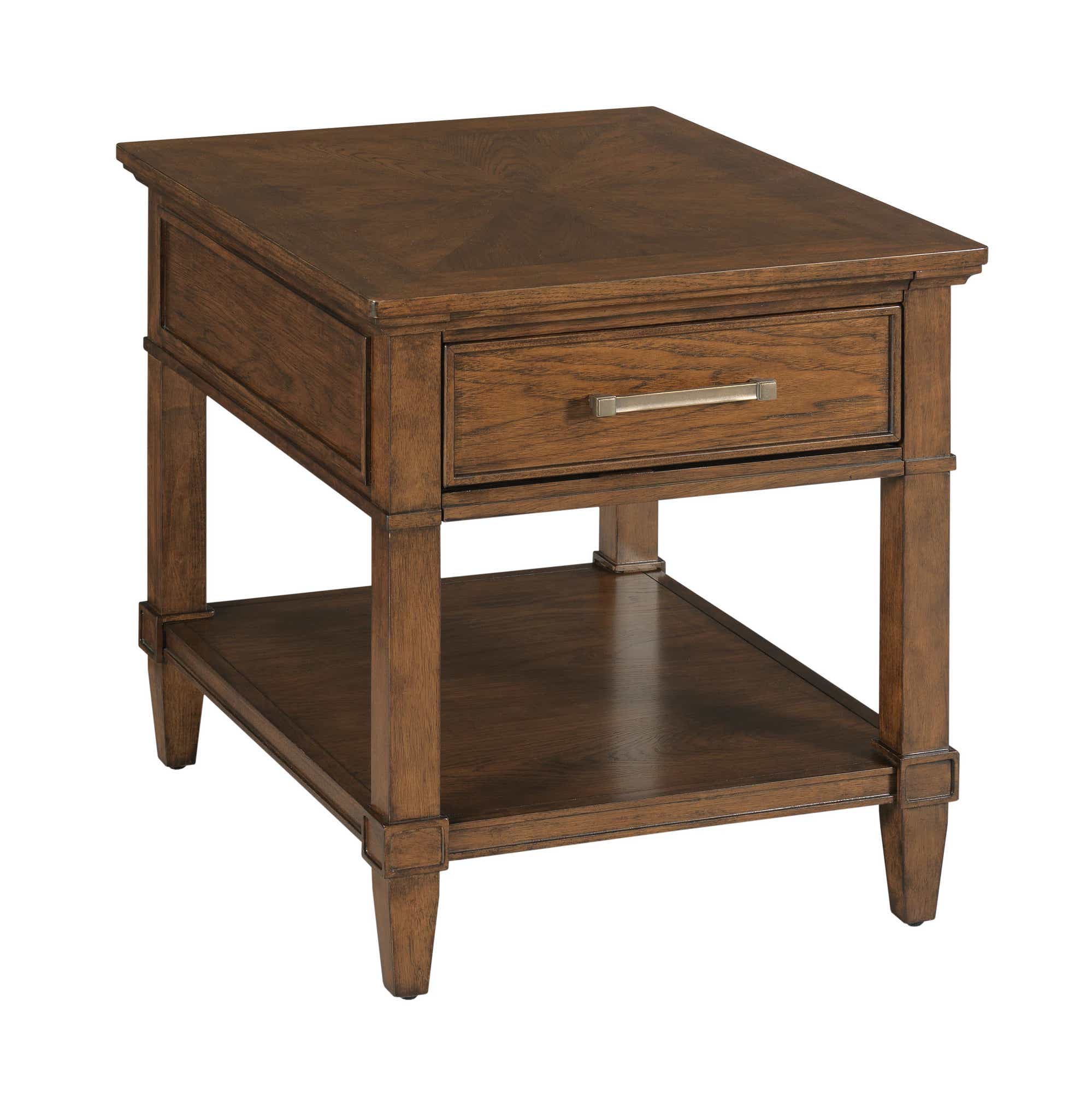 Longham Rectangular Drawer End Table