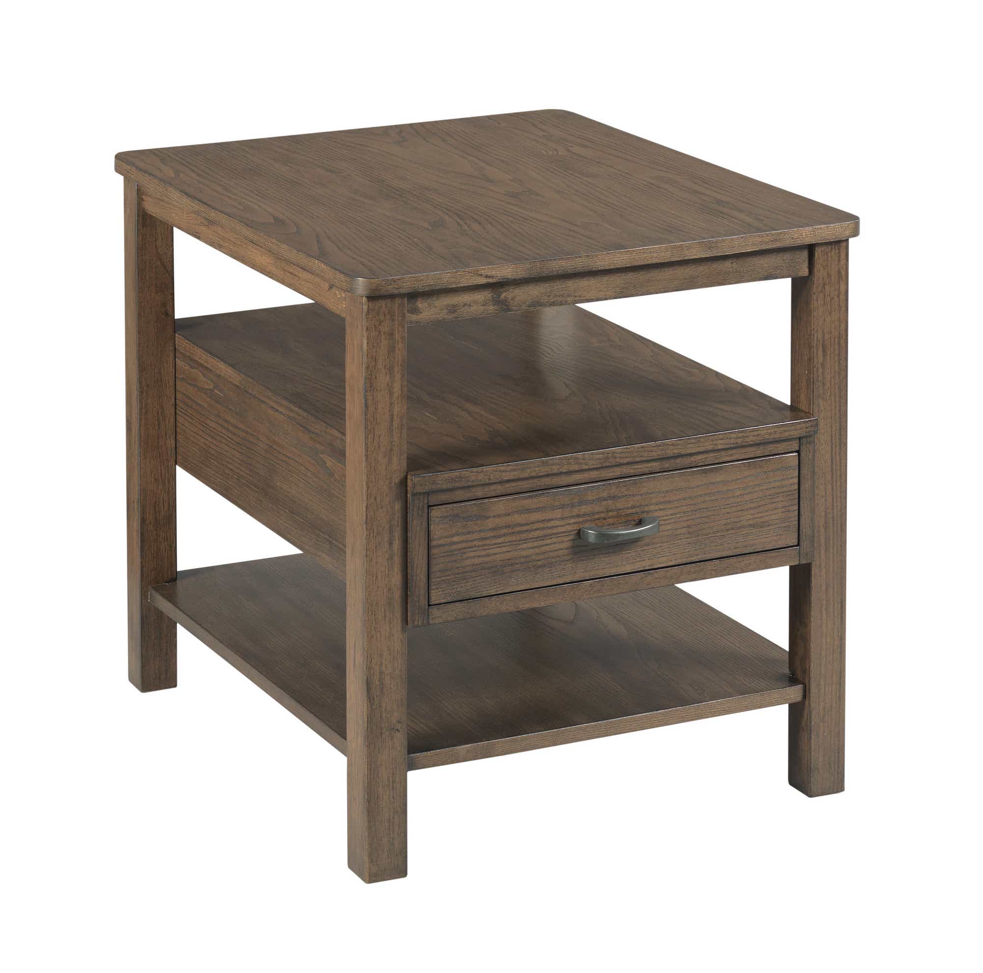 Costa Way Rectangular Drawer End Table Deep Brown