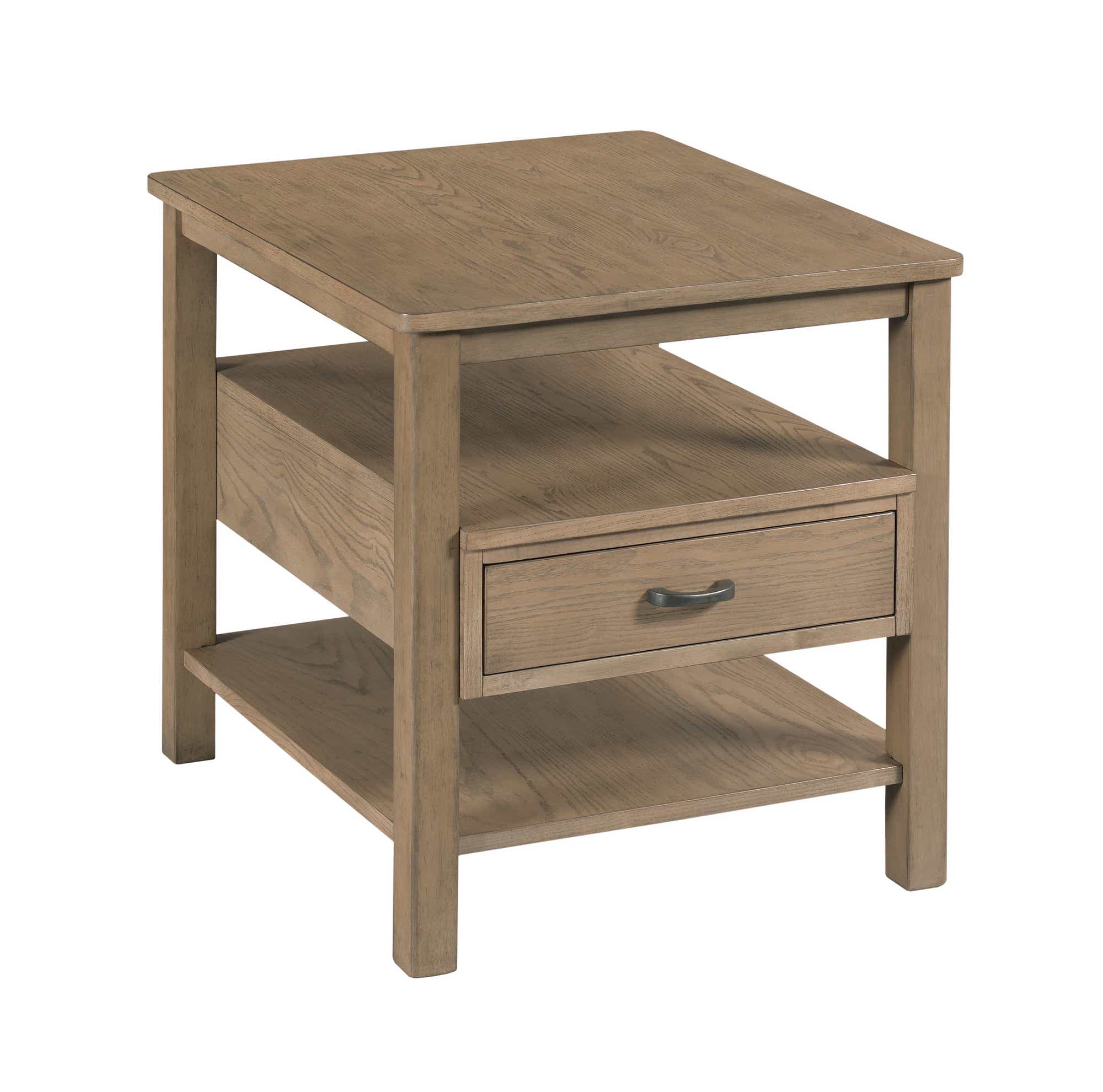Costa Way Rectangular Drawer End Table Taupe
