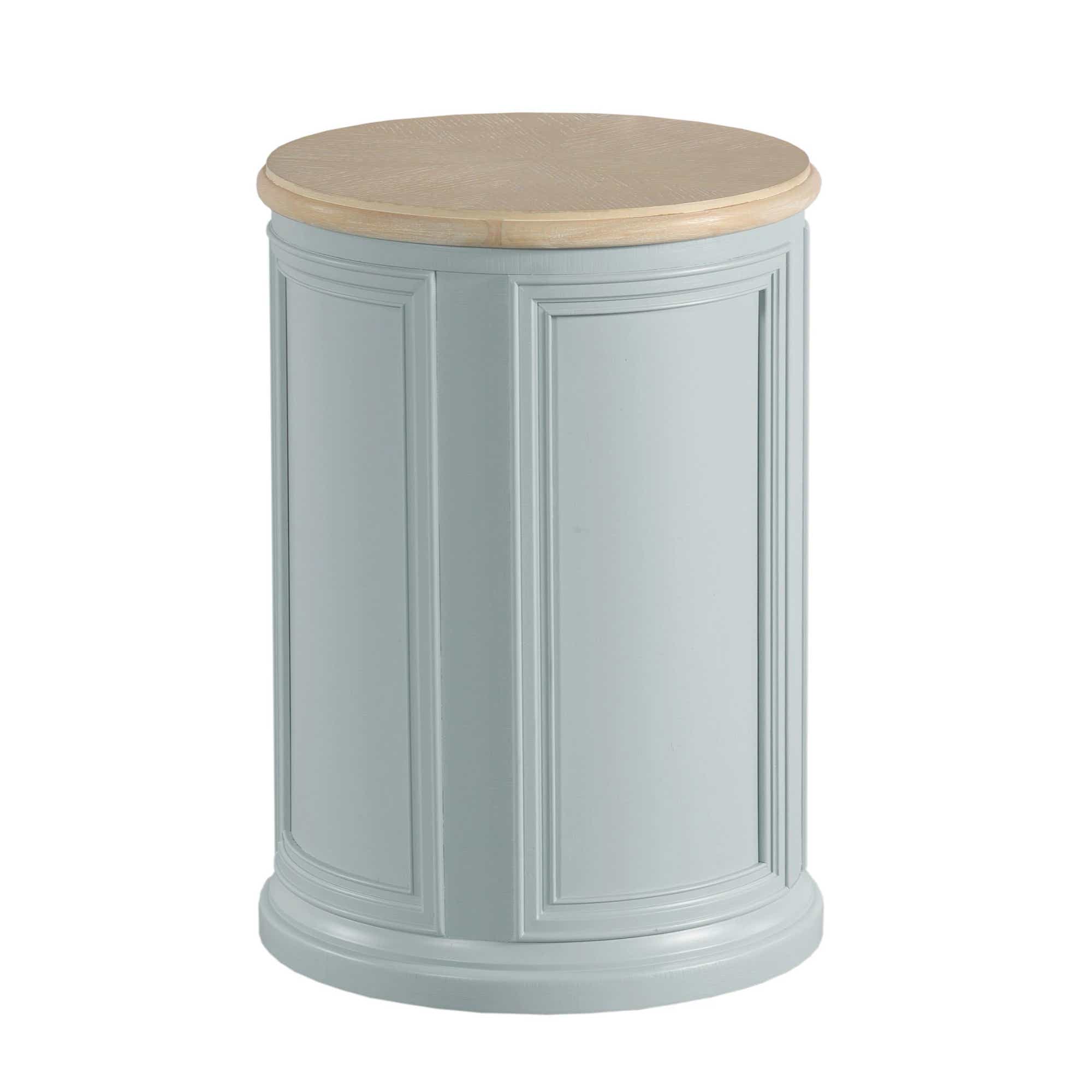 Liza Round Accent Table Azul Blue
